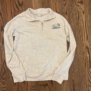 half zipped sweatshirt